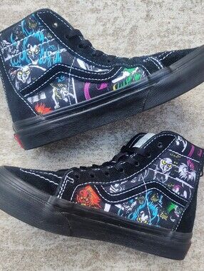 Vans X Disney 100 Villains Sk8 Hi Shoes Sneaker Kids/Youth Sz 13
